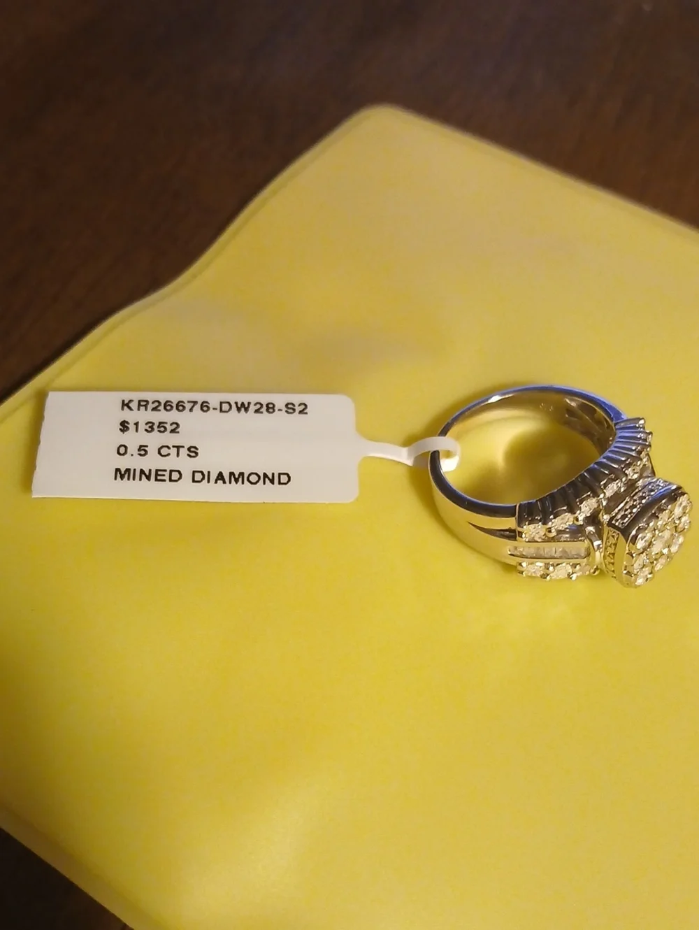925 Mined Diamond Ring - Picture 6 of 8